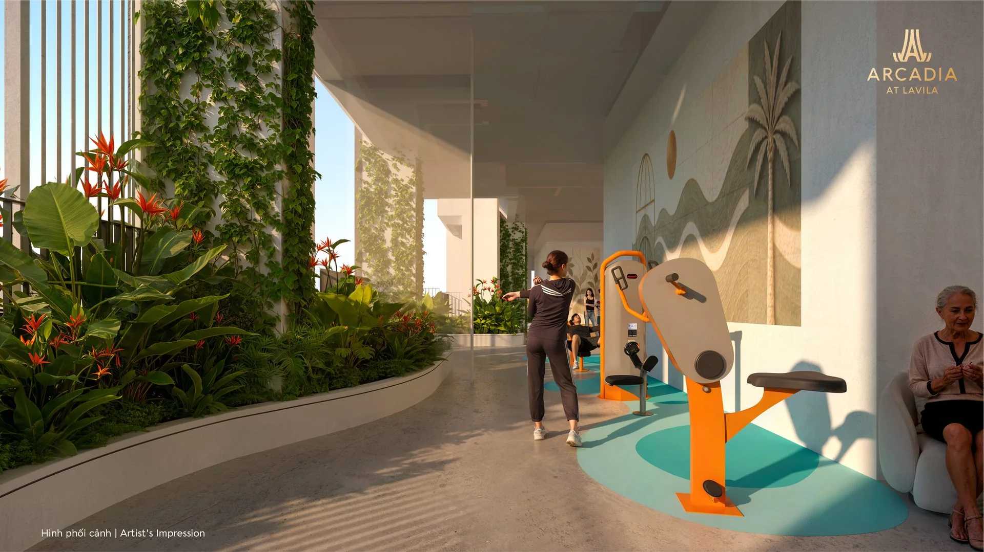 Sky Garden và sân thiền định yoga tầng 21