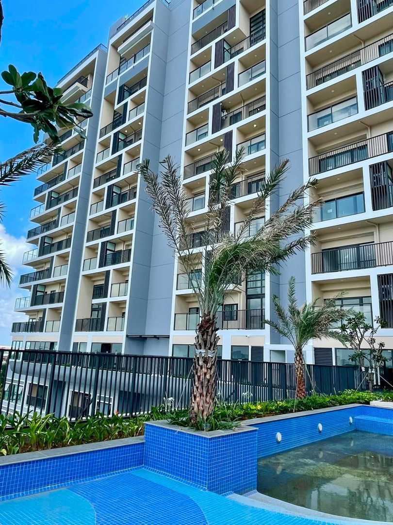 Hình ảnh thực tế mặt đứng tháp căn hộ Fiato Uptown Thủ Đức