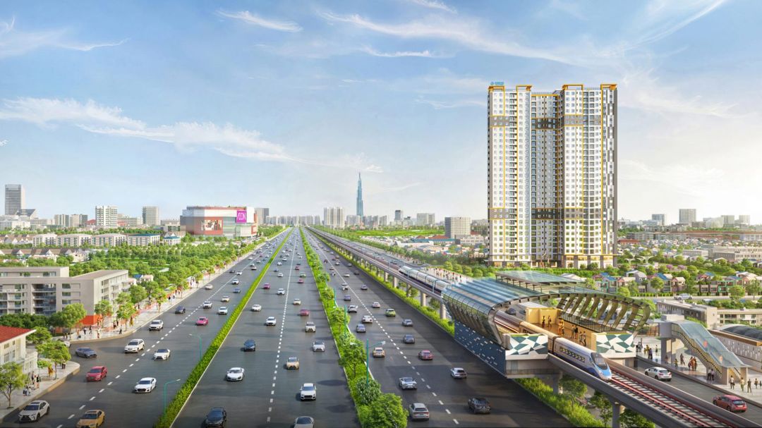 Hình ảnh thực tế dự án Diamond Boulevard Thuận An