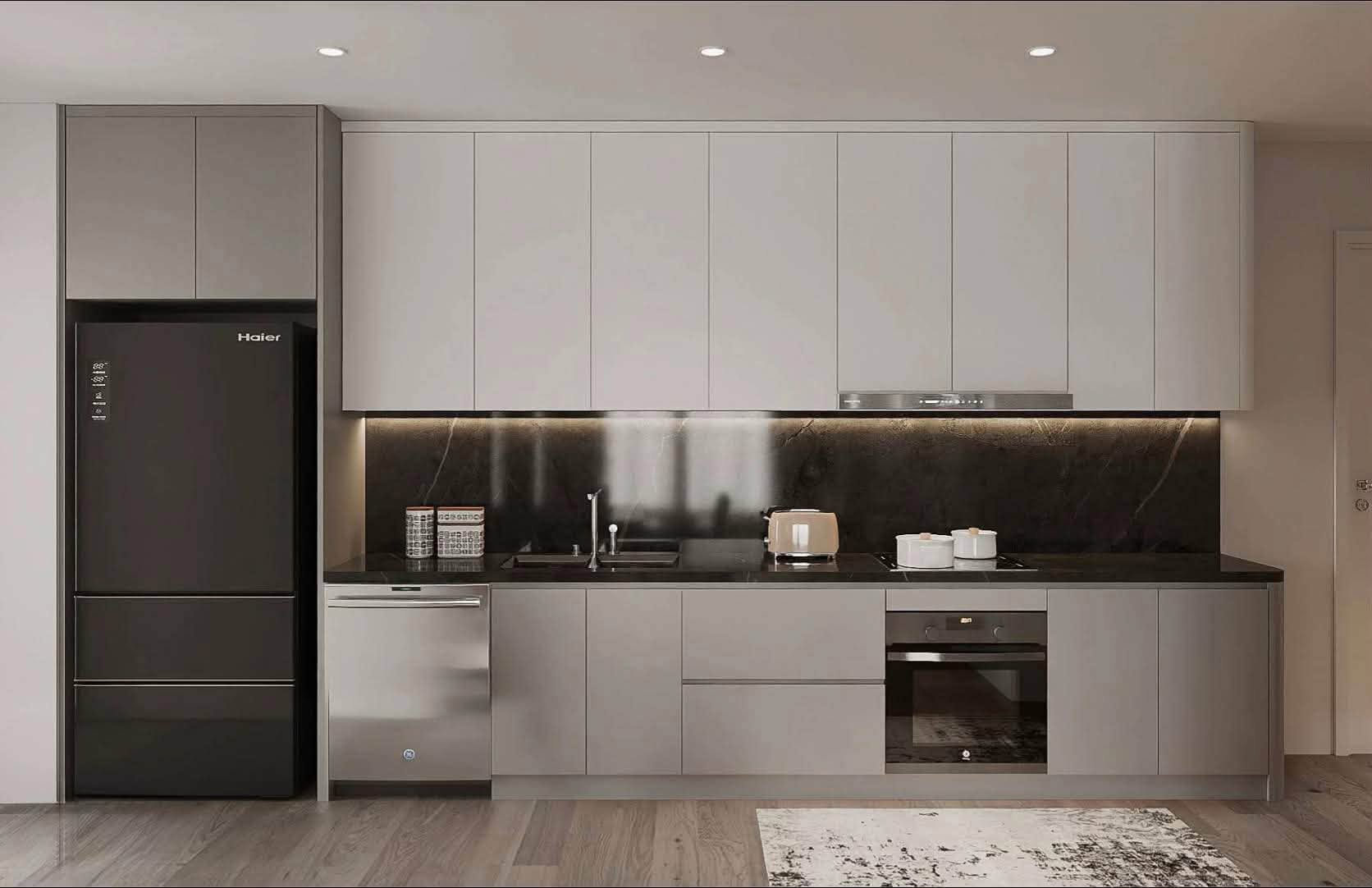 Hình ảnh đường tản bộ rợp bóng mát Green Trail tại Orchard Hill Sycamore